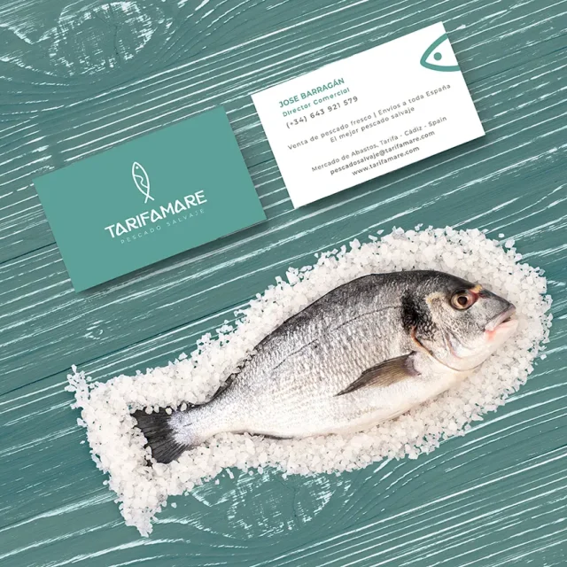 Tarifamare Pescado Salvaje Identidad Corporativa Al Sur Estudio Tarifa Cádiz Tarjetas